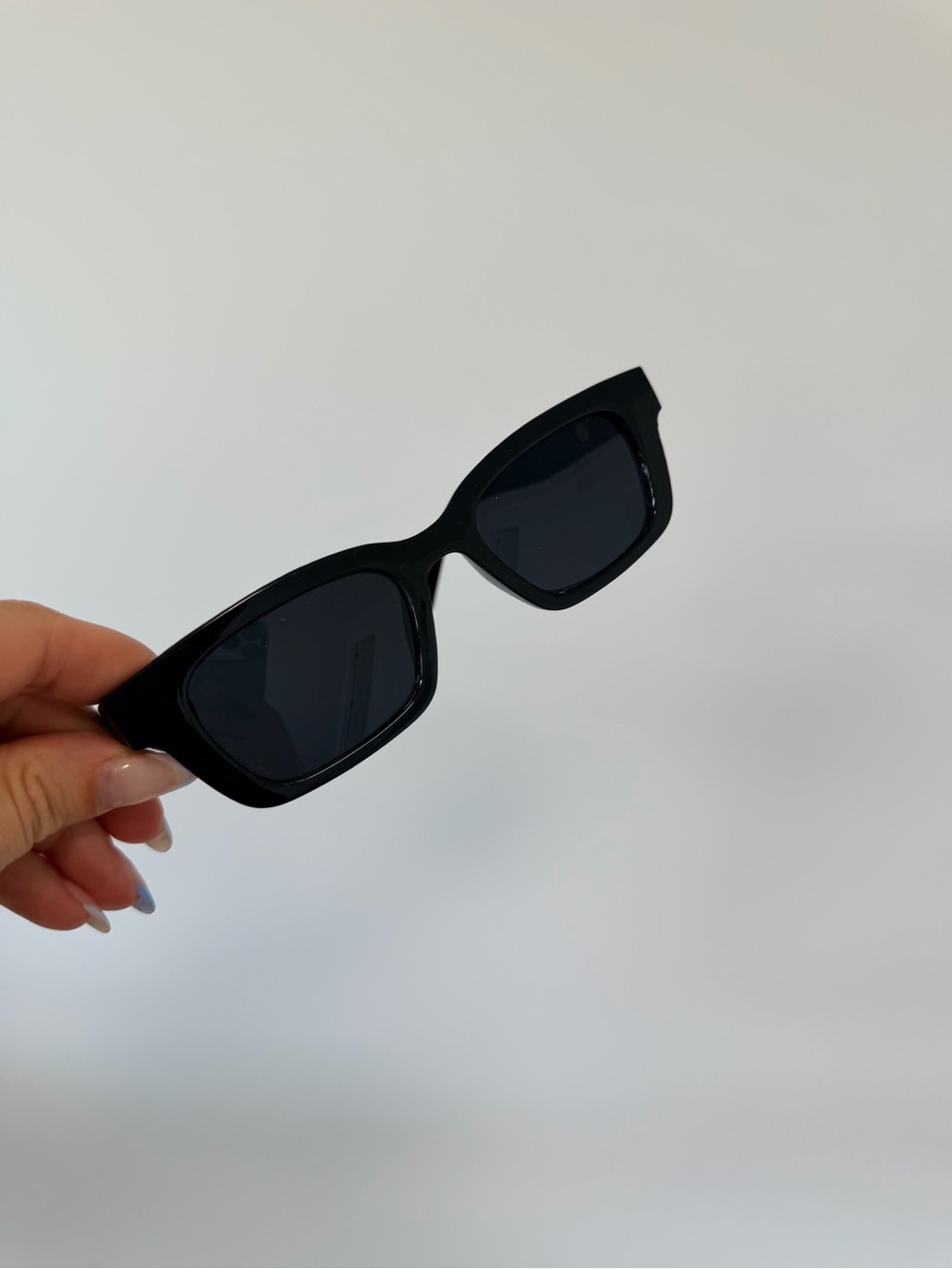 Classic Black Rectangular Women's Sunglasses